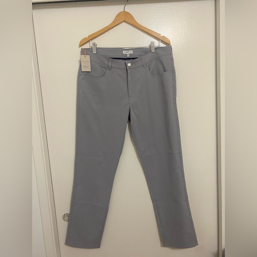 Peter Millar eb66 Performance Five Pocket Pant in Grey Gale Color - Picture 6 of 10